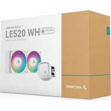 „Deepcool LE520“ baltas 240 mm procesoriaus skysčio aušintuvas R-LE520-WHAMMN-G-1 „Deepcool LE520“ baltas 240 mm procesoriaus skysčio aušintuvas R-LE520-WHAMMN-G-1