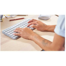 Logitech MX Keys Mini Minimalist Mac Pale grey