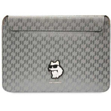 Karl Lagerfeld Saffiano Monogram Choupette 14' Silver Karl Lagerfeld Saffiano Monogram Choupette 14' Silver