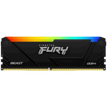 „Kingston FURY Beast RGB Black“ 8 GB DDR4 3600 MHz DIMM KF436C17BB2A / 8 atminties modulis