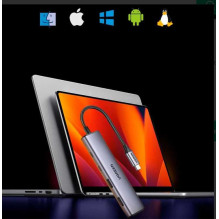 Ugreen CM473 USB-C to 2x USB-A, 2x USB-C