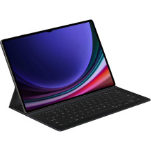 „Samsung“ plonas „Galaxy Tab S9 Ultra“ knygos dėklas su klaviatūra, juodas „Samsung“ plonas „Galaxy Tab S9 Ultra“ knygos dėklas su klaviatūra, juodas