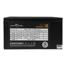 „White Shark GPSU-750W General-2“ 750 W 80+ GOLD pilnai modulinis „White Shark GPSU-750W General-2“ 750 W 80+ GOLD pilnai modulinis