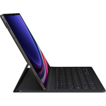 „Samsung“ plonas „Galaxy Tab S9 Ultra“ knygos dėklas su klaviatūra, juodas „Samsung“ plonas „Galaxy Tab S9 Ultra“ knygos dėklas su klaviatūra, juodas