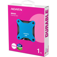 Adata ADATA SD620 1 TB, External SSD (blue, Micro-USB-B 3.2 Gen 2 (10 Gbit / s Adata ADATA SD620 1 TB, External SSD (blue, Micro-USB-B 3.2 Gen 2 (10 Gbit / s