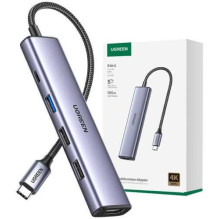 Ugreen CM478 USB-C į HDMI, USB-A 3.0, 2x USB-A 2 Ugreen CM478 USB-C į HDMI, USB-A 3.0, 2x USB-A 2