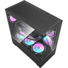 „DarkFlash DS900 Air“ + 7 ARGB ventiliatoriai, juodi „DarkFlash DS900 Air“ + 7 ARGB ventiliatoriai, juodi