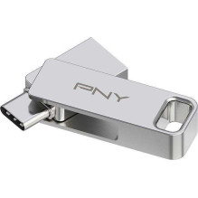 PNY 64 GB „Duo-Link“ USB-A / USB-C 3.2 atmintis PNY 64 GB „Duo-Link“ USB-A / USB-C 3.2 atmintis
