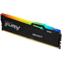 „Kingston Fury Beast RGB Black“ 32 GB DDR5 6000 MHz DIMM KF560C30BBEA-32 atminties modulis „Kingston Fury Beast RGB Black“ 32 GB DDR5 6000 MHz DIMM KF560C30BBEA-32 atminties modulis