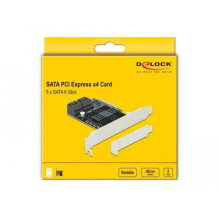 DELOCK PCIe 5P SATA x4 LP 90498 DELOCK PCIe 5P SATA x4 LP 90498