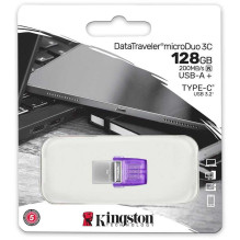 „Kingston“ 128 GB „DataTraveler microDuo 3 DTDUO3CG3“ / 128 GB