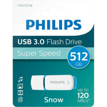 „Philips“ 512 GB FM51FD75B / 00 USB 3.2 balta / mėlyna
