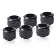 Alphacool Alphacool Eiszapfen PRO 16mm HardTube Fitting G1 / 4 - Deep Black Sixp Alphacool Alphacool Eiszapfen PRO 16mm HardTube Fitting G1 / 4 - Deep Black Sixp