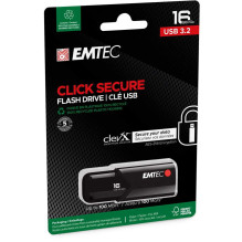 Emtec 16GB B120 Click Secure USB 3.2 Black