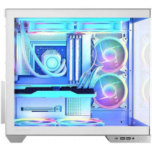 „Modecom Volcano Panorama Apex ARGB 5F“ ausinės, baltos „Modecom Volcano Panorama Apex ARGB 5F“ ausinės, baltos