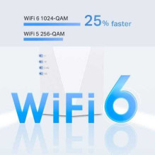 Tp-Link AX1800 Wi-Fi 6 diapazono plėstuvas RE600X Tp-Link AX1800 Wi-Fi 6 diapazono plėstuvas RE600X