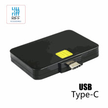 Riff RF-N88C Smart PC / SC CCID ISO7816 card reader with Type-C