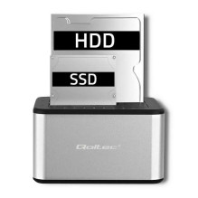 Qoltec "Qoltec 5316 2x HDD / SSD docking station, 2.5"" / 3.5"" SATA, USB 3.0