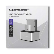 Qoltec "Qoltec 5316 2x HDD / SSD docking station, 2.5"" / 3.5"" SATA, USB 3.0