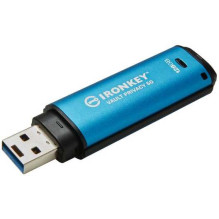 Kingston 128GB IronKey Vault Privacy 50 USB 3.2 Light Blue Kingston 128GB IronKey Vault Privacy 50 USB 3.2 Light Blue