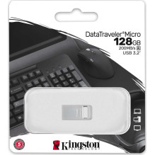 „Kingston“ 128 GB „DataTraveler“ Micro USB 3.2 atmintinė „Kingston“ 128 GB „DataTraveler“ Micro USB 3.2 atmintinė