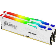 Kingston Fury Beast RGB White 2x16GB DDR5 6400MHZ DIMM KF564C32BWEAK2-32