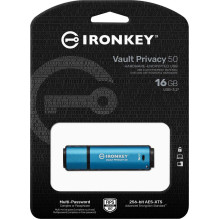 Kingston 16GB IronKey Vault Privacy 50 Blue Kingston 16GB IronKey Vault Privacy 50 Blue