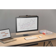 DIGITUS Digitus LED monitoriaus šviestuvas su spaustuku, LED šviestuvas (juodas) DIGITUS Digitus LED monitoriaus šviestuvas su spaustuku, LED šviestuvas (juodas)