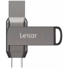 „Lexar“ 256 GB „JumpDrive“ dviejų diskų įrenginys D400 USB-A / USB-C 3.1 „Lexar“ 256 GB „JumpDrive“ dviejų diskų įrenginys D400 USB-A / USB-C 3.1