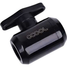 Alphacool 2 way ball valve Deep Black