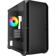 Sharkoon MK2 RGB bokšto tipo korpusas, juodas grūdintas stiklas