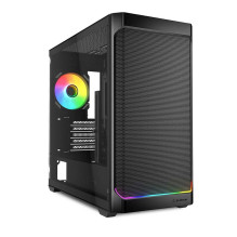 Sharkoon MK4W RGB Strip bokšto formos korpusas, juodas Sharkoon MK4W RGB Strip bokšto formos korpusas, juodas