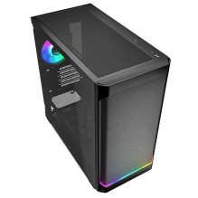 Sharkoon MK4W RGB Strip bokšto formos korpusas, juodas Sharkoon MK4W RGB Strip bokšto formos korpusas, juodas