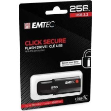 Emtec 256GB B120 Click Secure USB 3.2 Black