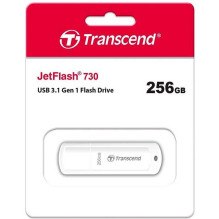 Transcend 256GB JetFlash 730 USB 3.2 Balta