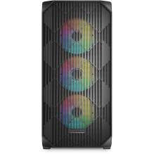 Sharkoon AK3 RGB bokšto tipo korpusas, juodas