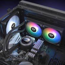 „Thermaltake TH240 V2 Ultra ARGB“ juodas 120 mm procesoriaus skysčio aušintuvas CL-W383-PL12SW-A