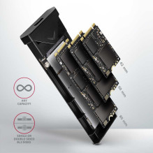 Axagon EEM2-UB2 M.2 USB 3.2 Black