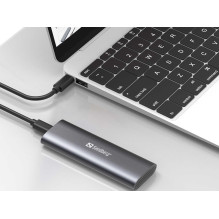 „Sandberg 136-39“ USB 3.2 korpusas, skirtas M.2+NVMe SSD diskams „Sandberg 136-39“ USB 3.2 korpusas, skirtas M.2+NVMe SSD diskams