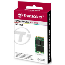 Transcend SSD M.2 2242 SATA 6GB / s 64GB TS64GMTS400 Transcend SSD M.2 2242 SATA 6GB / s 64GB TS64GMTS400