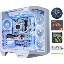 MDATA GAMING ArcticX Pro Ryzen 7 7800X3D 64GB 4TB SSD 1TB HDD RTX 5070Ti Win11
