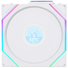 Lian Li FAN TL belaidis LCD ventiliatorius ARGB PWM 3 vnt. baltas