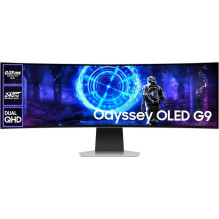 „Samsung Odyssey G9 LS49DG950SUXDU“ 49 colių QD OLED 32:9 lenktas sidabrinis ekranas „Samsung Odyssey G9 LS49DG950SUXDU“ 49 colių QD OLED 32:9 lenktas sidabrinis ekranas