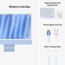 Apple iMac 24" 4.5K Retina M4 16GB 256SSD EN Blue MWUF3ZE / A Apple iMac 24" 4.5K Retina M4 16GB 256SSD EN Blue MWUF3ZE / A