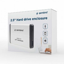 Gembird EE2-U3S-2-S 2.5' SATA USB 3.0 sidabrinis Gembird EE2-U3S-2-S 2.5' SATA USB 3.0 sidabrinis