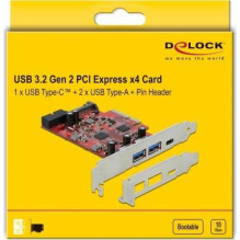 DELOCK DeLOCK PCIe x4 1x USB-C / 2xUSB-A / 1xUSB3.0