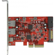 DELOCK DeLOCK PCIe x4 1x USB-C / 2xUSB-A / 1xUSB3.0