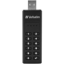 Verbatim 32GB Saugi klaviatūra USB 3.2 Juoda Verbatim 32GB Saugi klaviatūra USB 3.2 Juoda