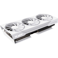 „XFX Radeon RX 9070 Swift OC“ – balta žaidimų vaizdo plokštė, 16 GB GDDR6, 256 bitų atmintis. „XFX Radeon RX 9070 Swift OC“ – balta žaidimų vaizdo plokštė, 16 GB GDDR6, 256 bitų atmintis.