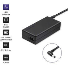 Qoltec 50016 65W: 19V, 3.42A, 5.5x2.5 mm